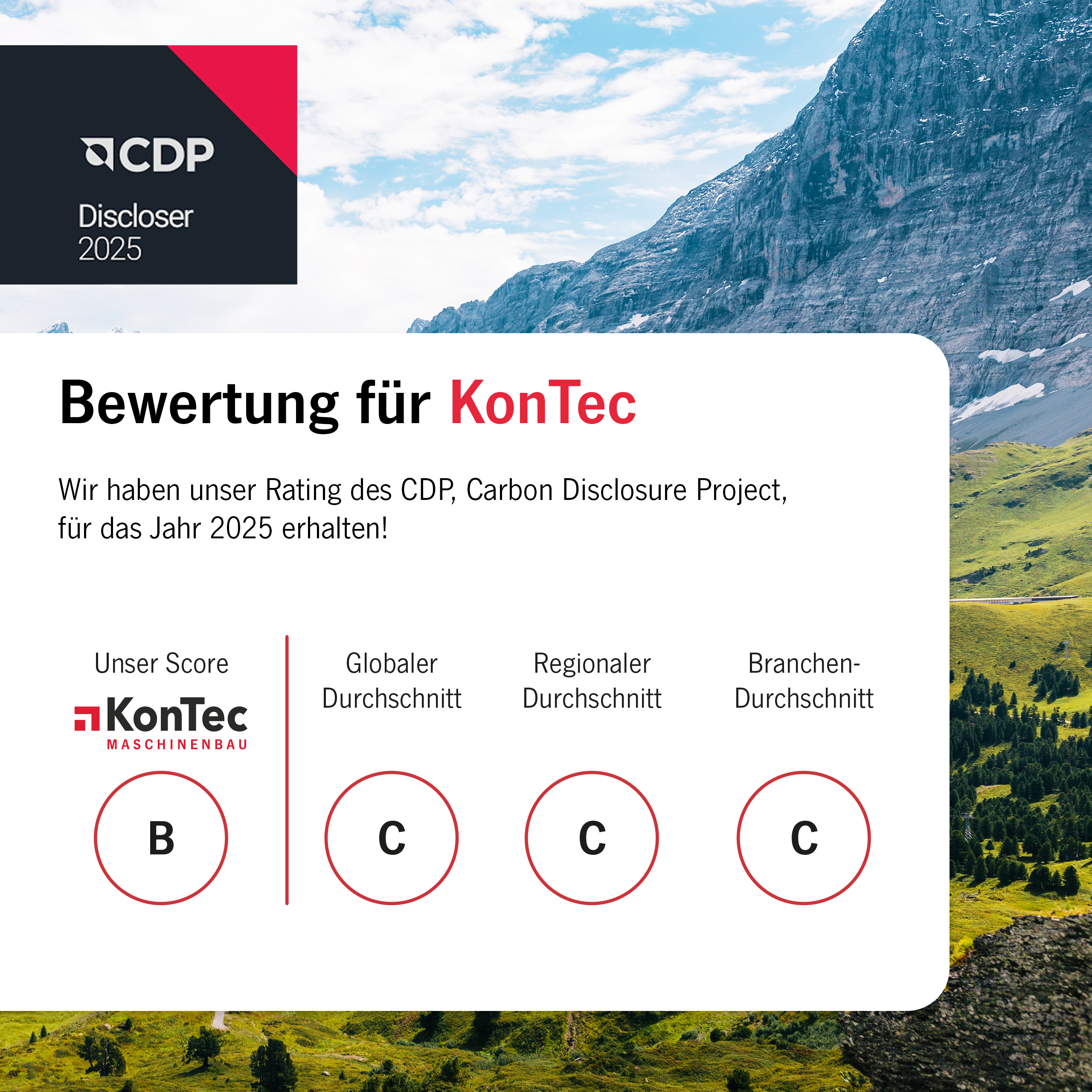KonTec erreicht B-Rating im CDP 2025!