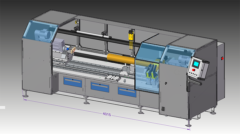 CAD-Modell einer Sondermaschine entwickelt von KonTec Engineering für den modernen Maschinenbau